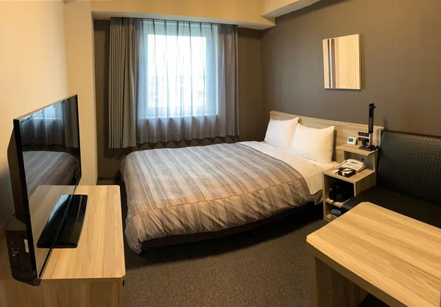 غرفة بسرير نصف مزدوج للمدخنين، Hotel Route-Inn Kamisu 2/4