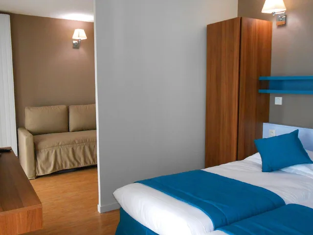 جناح جونيور بسرير مزدوج مع أريكة، Appart'hotel Odalys City - Lyon Centre Confluence 2/2