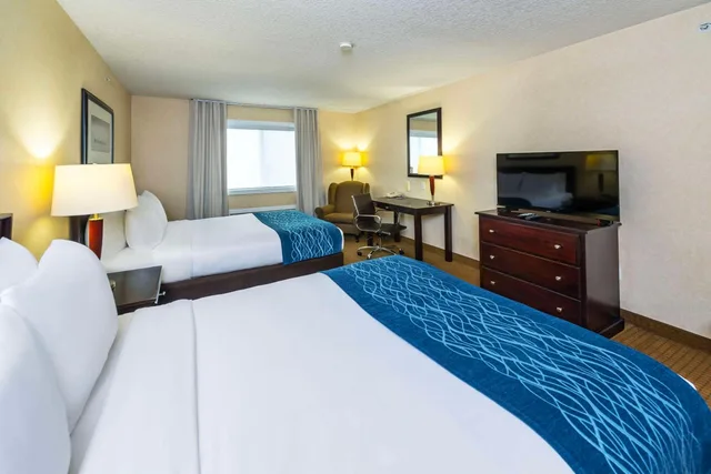 غرفة بسرير كينج وسريرين كوين، Comfort Inn And Suites Edson Yellowhead Highway 1/10