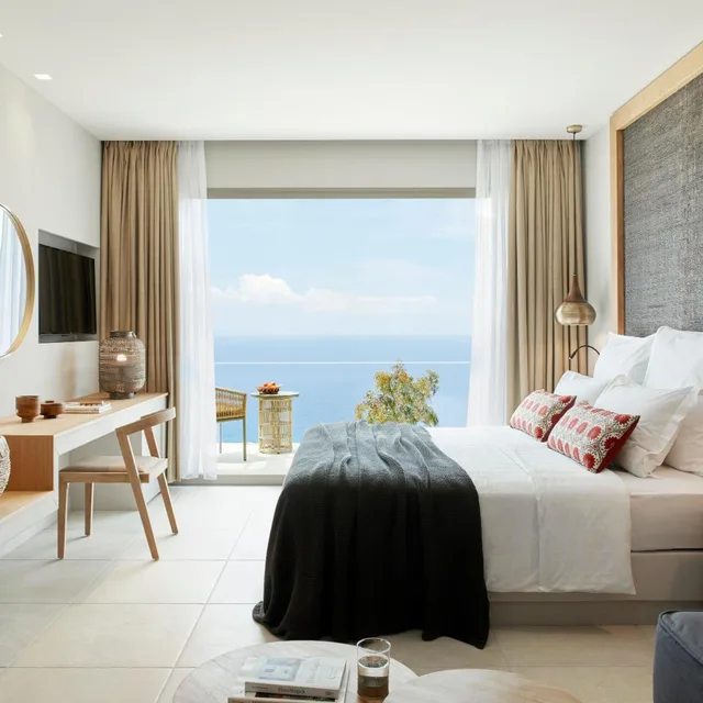 غرفة بسرير مزدوج بإطلالة على البحر، Marbella Elix 2/6