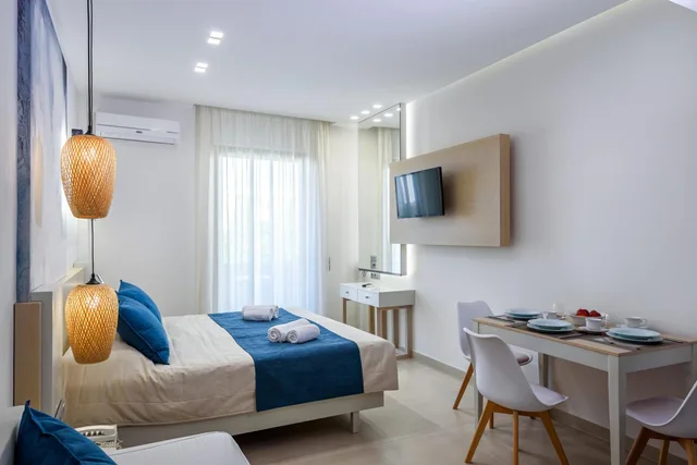 غرفة سوبيريور بسرير مزدوج أو سريرين منفصلين بإطلالة على الحديقة، Marinos Beach 4/9