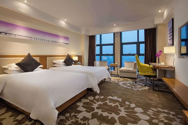 غرفة بسريرين منفصلين، Ramada Encore by Wyndham Wuhan 7/10