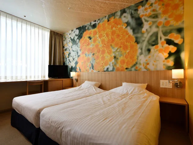 غرفة عائلية رباعية بسريرين منفصلين، Hotel Art Stay Naha 1/6
