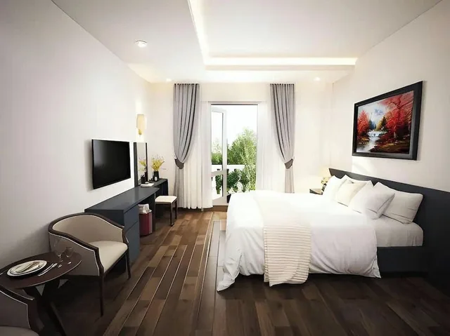 غرفة بريميير بسرير كوين، Hotel The Hanoi 3/5