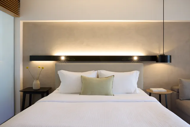غرفة بسرير مزدوج أو سريرين منفصلين بإطلالة على المسبح، Euphoria Resort 3/4