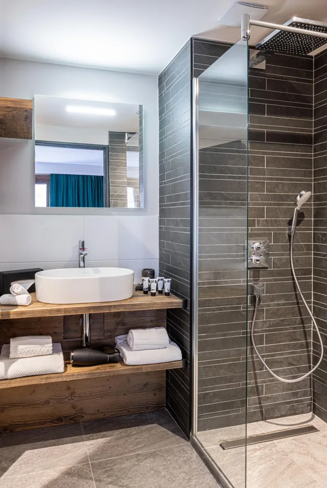 غرفة بسرير مزدوج بإطلالة على الجبل، Tetras Lodge 8/8