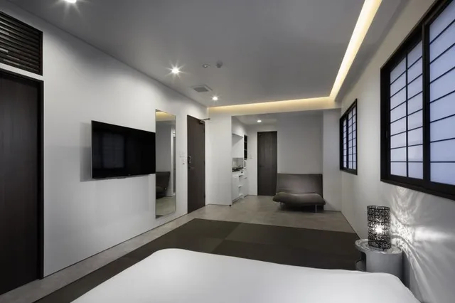 غرفة يابانية غربية بفرشتي فوتون، Shinjuku City Hotel N U T S 1/2