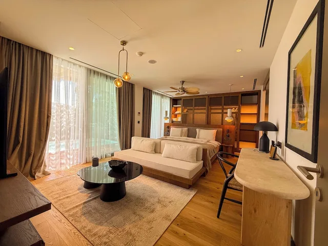 فيلا فاخرة بسريرين كوين وسريرين منفصلين بـ3 غرف نوم بمسبح خاص، Cape Bodrum Luxury Hotel Beach 4/5