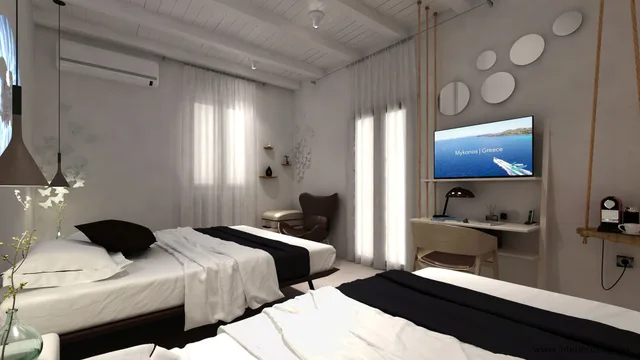 Junior Suite, Twin Beds, Sea View, Absolute Mykonos Suites More 1/2