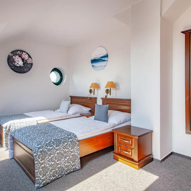 غرفة قياسية بسرير مزدوج أو سريرين منفصلين، U Pramenu Hotel 1/10