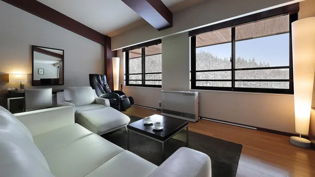 Design, Deluxe, Suite, Twin Beds, Mountain View, River View, Top Floor، Ryu Resort Spa 1/1