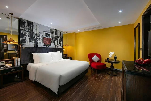 غرفة بريميوم ديلوكس بسرير كوين بإطلالة على المدينة، Hanoi Lion Boutique Hotel 6/10