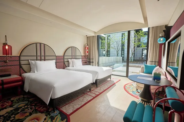 غرفة قياسية بسريرين مزدوجين، Hotel Indigo Sayram Lake by IHG 9/10