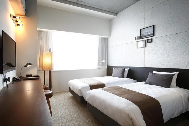غرفة بريميوم بإطلالة على المتنزه مفردة بسريرين منفصلين، The HOTEL Well-hub Haneda 1/3