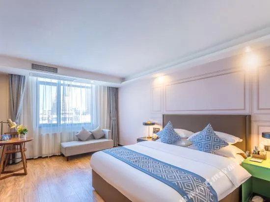 غرفة ديلوكس بسرير مزدوج، Gem Fuyang City Linquan County Jiangziya Plaza Hotel 1/3