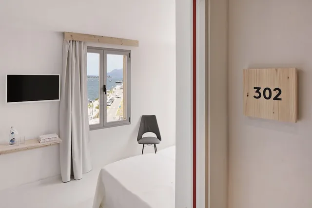 غرفة قياسية بسريرين منفصلين بإطلالة على البحر، Eolo Hotel 5/5