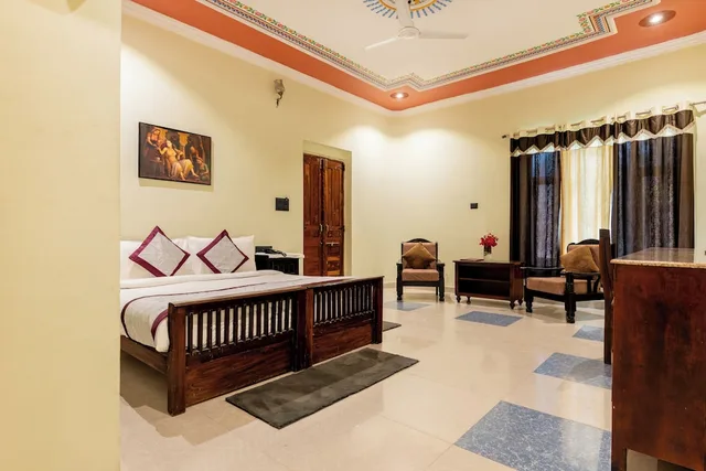 كوخ ديلوكس بسرير كوين وسرير فردي، THE COUNTRY SIDE RESORT 6/10