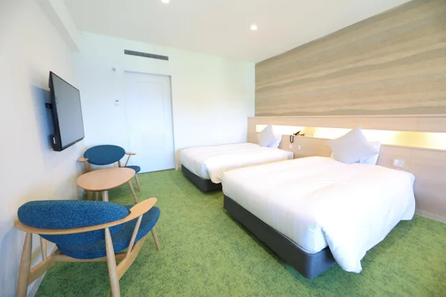 غرفة سوبيريور بسريرين منفصلين بإطلالة على البحر، Hotel Izukyu 3/6