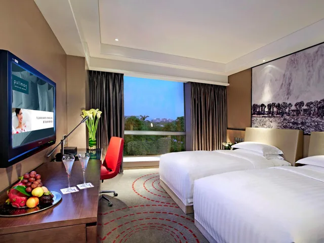 غرفة ديلوكس بسرير فردي بإطلالة على المتنزه، Pullman Xiamen Powerlong 1/9