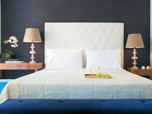 غرفة فاخرة بسرير كينج بإطلالة على البحر، Amirandes, A Resort to Live 5/10