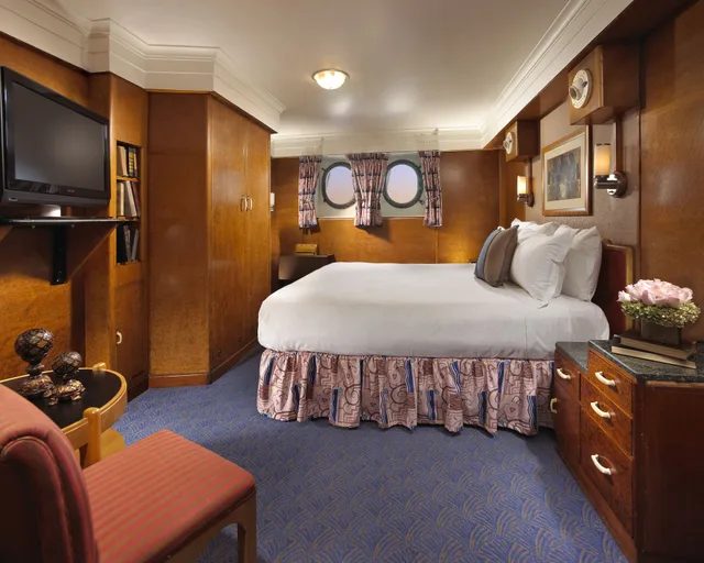 كابينة عائلية بسرير كينج وسرير فردي، The Queen Mary 4/7