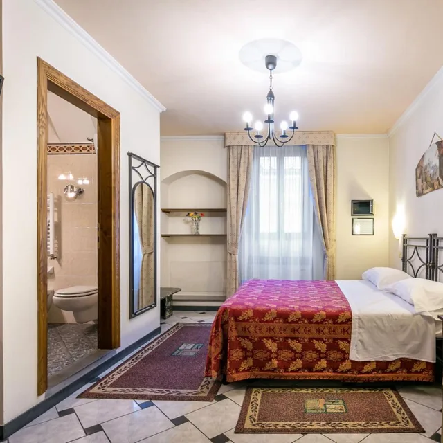 غرفة بسرير مزدوج أو سريرين منفصلين، Hotel Collodi 3/10