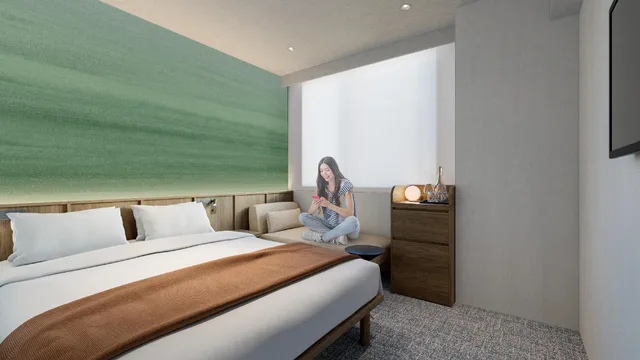 Room, Queen Bed, Tower View, Executive Level، The OneFive Tokyo Kameido 1/1
