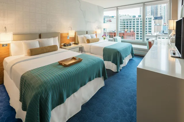 غرفة ديلوكس بسريرين، Kinzie Hotel 4/8