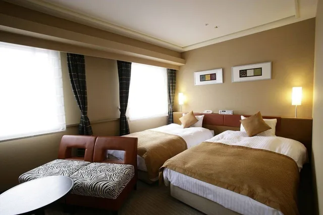 غرفة ديلوكس بسريرين منفصلين لغير المدخنين، Art Hotel Joetsu 1/3