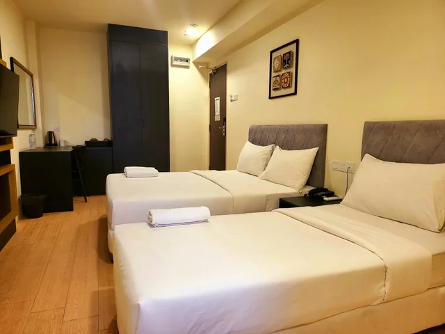 غرفة عائلية بسرير كوين وسرير فردي، Bishop Hotel Penang 2/2