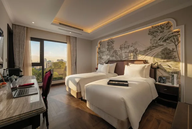 غرفة بريميوم ديلوكس بسرير كينج بإطلالة على المدينة، Heritage Hamlong Hotel & Spa 5/10