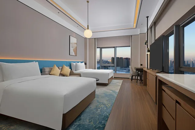 غرفة ديلوكس بسريرين منفصلين، Hilton Garden Inn Urumqi Exhibition Center 2/5