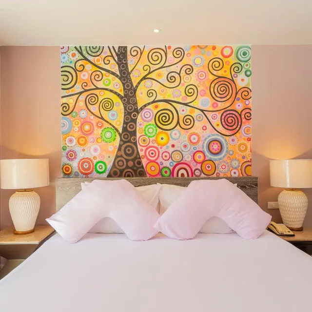 غرفة بسرير مزدوج بإطلالة على الحديقة، Bella Villa Prima 2/4