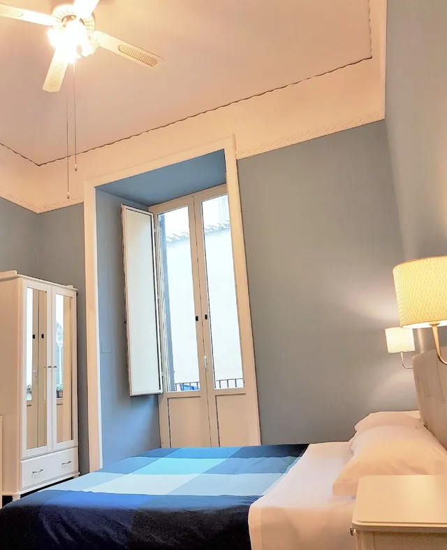 غرفة كومفورت بسرير كوين، Hotel Meuble Santa Chiara Suite 6/10