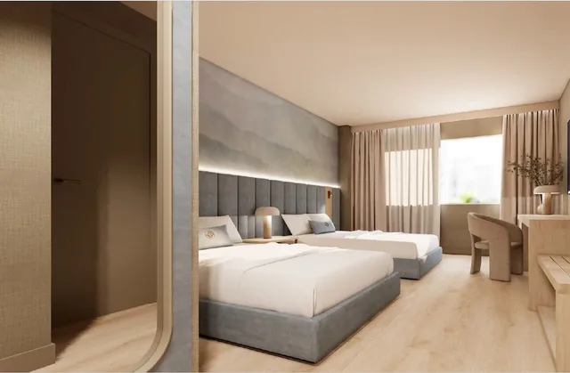 Blue, 2 Queen Beds, Accessible، World of Blue Hotel 5/8