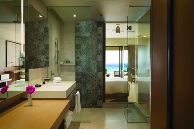 Sky, Swim Up, Master, Turquoize, King Bed, Ocean Front، Turquoize at Hyatt Ziva Cancun Adults Only 5/5