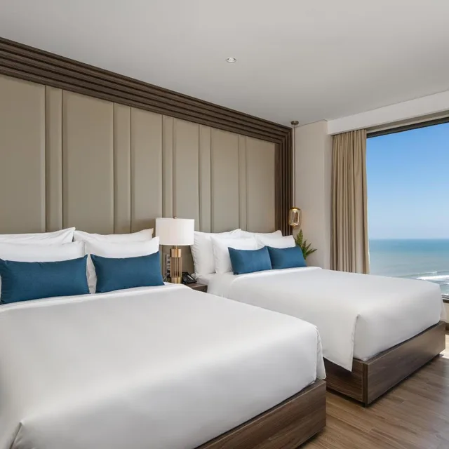 غرفة تنفيذية عائلية بإطلالة جزئية على البحر، Minh Toan Safi Ocean Hotel 1/8