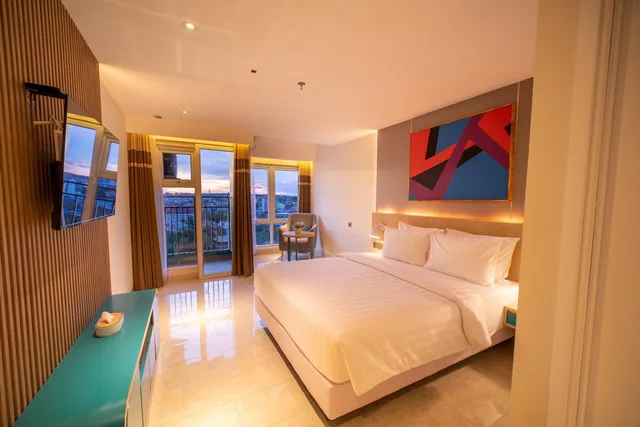 غرفة سوبيريور بسرير مزدوج أو سريرين منفصلين بإطلالة على المسبح، Pentacity Hotel Balikpapan 4/10
