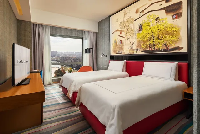 غرفة تنفيذية بسريرين منفصلين، Paradox Kunshan Hotel 1/3