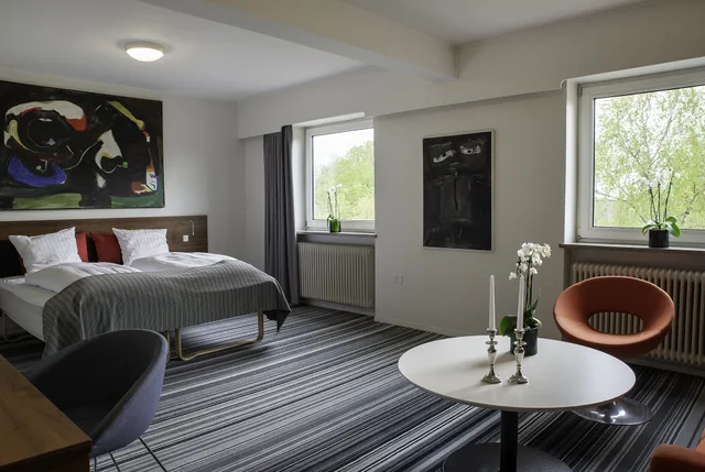 غرفة عائلية بسرير مزدوج، Ostergaards Hotel 3/6
