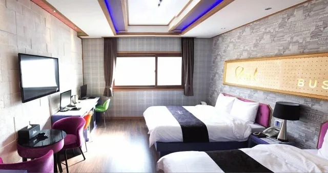 Room, Twin Beds, 1 Double and 1 Single Bed, Pearl Business Hotel 2/4