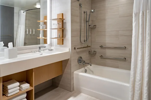 Room, King Bed, Bathtub, Accessible, Tampa Marriott Water Street 3/5