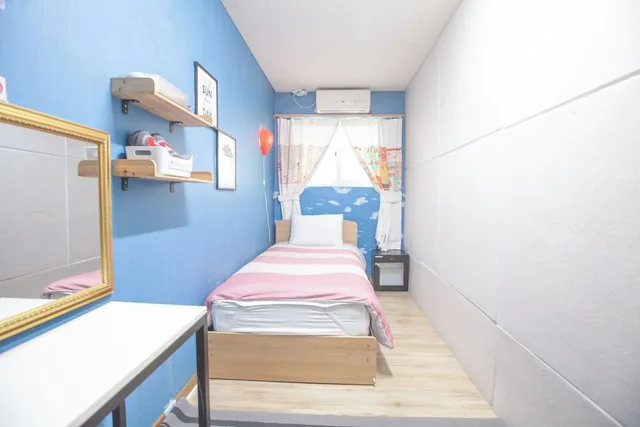 غرفة قياسية مفردة بسرير فردي بحمام مشترك، Hongdae Style Guesthouse 8/10
