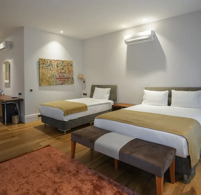 جناح ثلاثي بسرير كينج وسرير فردي مع أريكة، Misafir Suites 8 Istanbul. 1/4