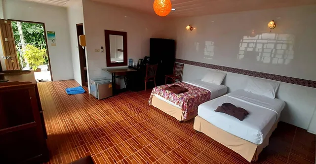 غرفة سوبيريور بسريرين منفصلين، Saikaew Villa 2/2