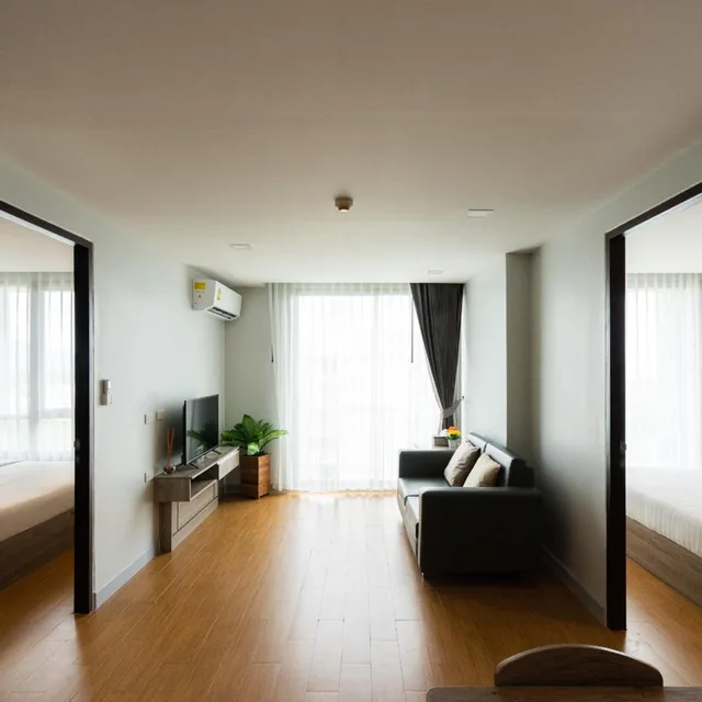 جناح بغرفتي نوم، Onpa Hotel & Residence Bangsaen 2/6
