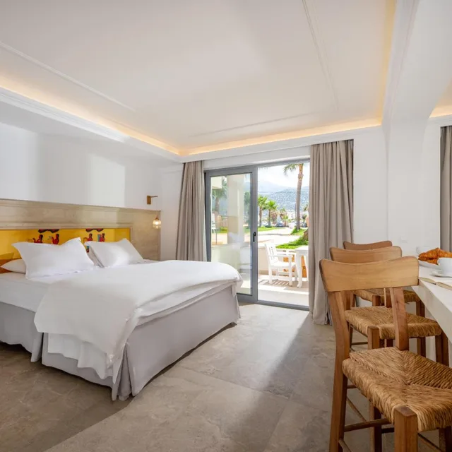 جناح جونيور بإطلالة على الحديقة في الطابق الأرضي، Parthenis Beach Apartments 1/7