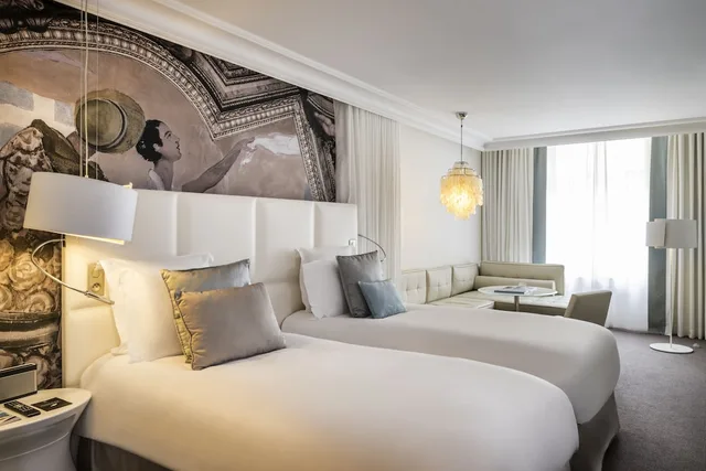 غرفة سوبيريور بسريرين منفصلين بإطلالة على الفناء، Cures Marines Hotel Thalasso & Spa Trouville - MGallery Collection 3/10