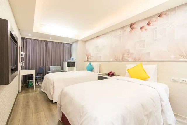 غرفة بزنس بسريرين منفصلين، Hub Hotel Tucheng 1/4