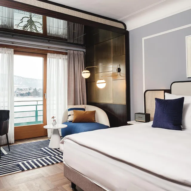 غرفة بسرير مزدوج بإطلالة على البحيرة، AMERON Zurich Bellerive Au Lac 1/2